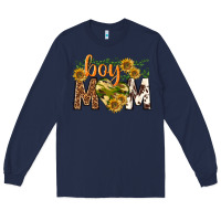 Navy boy mom Long Sleeve Tee - texasbilliewilder