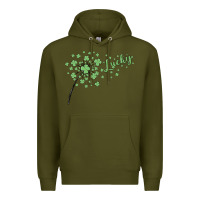 Army Green four leaf clover Premium Hoodie - MaliasSmallBusiness