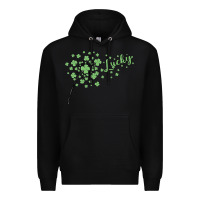 Black four leaf clover Premium Hoodie - MaliasSmallBusiness