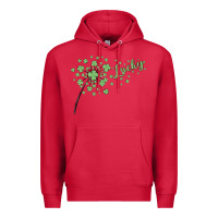 Cardinal four leaf clover Premium Hoodie - MaliasSmallBusiness