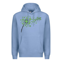 Colony Blue four leaf clover Premium Hoodie - MaliasSmallBusiness