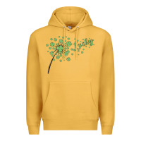 Mustard four leaf clover Premium Hoodie - MaliasSmallBusiness