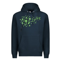 Navy four leaf clover Premium Hoodie - MaliasSmallBusiness