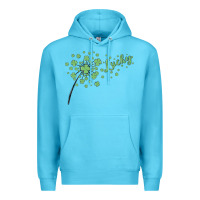 Ocean Blue four leaf clover Premium Hoodie - MaliasSmallBusiness