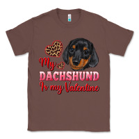 Chestnut my dachshund is my valentine Classic Tee - RanaPortraitStore