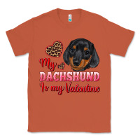 Copper my dachshund is my valentine Classic Tee - RanaPortraitStore