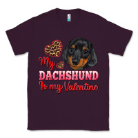 Plum my dachshund is my valentine Classic Tee - RanaPortraitStore
