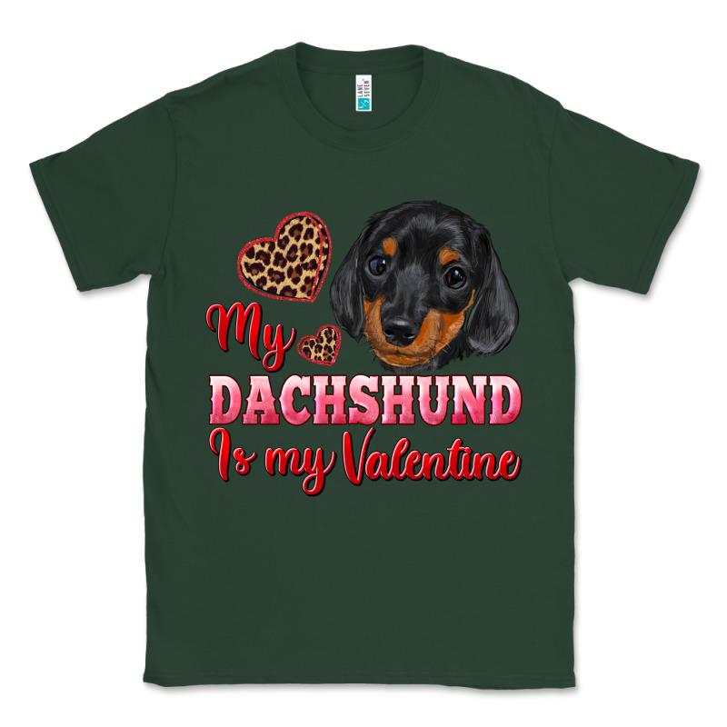 My Dachshund Is My Valentine Classic Tee by RanaPortraitStore | Teevron