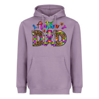 Lavender rainbow colors autism dad Heavyweight Hoodie - AdoDesignShop
