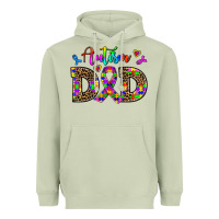 Matcha rainbow colors autism dad Heavyweight Hoodie - AdoDesignShop