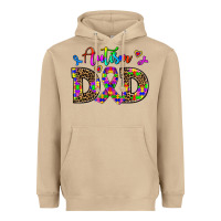 Mushroom rainbow colors autism dad Heavyweight Hoodie - AdoDesignShop