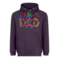 Plum rainbow colors autism dad Heavyweight Hoodie - AdoDesignShop