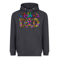 Smoke rainbow colors autism dad Heavyweight Hoodie - AdoDesignShop
