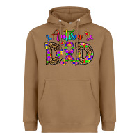 Toasted Coconut rainbow colors autism dad Heavyweight Hoodie - AdoDesignShop