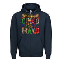 Navy happy cinco de mayo Zipper Hoodie - Zillion Design Studio