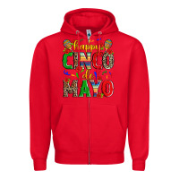 Red happy cinco de mayo Zipper Hoodie - Zillion Design Studio