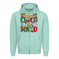 Seafoam happy cinco de mayo Zipper Hoodie - Zillion Design Studio