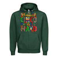 Sports Green happy cinco de mayo Zipper Hoodie - Zillion Design Studio