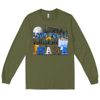 Army Green somebody's loud mouth volleyball mama Long Sleeve Tee - Zillion Design Studio