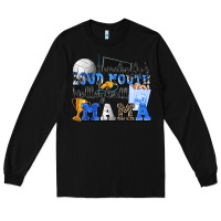 Black somebody's loud mouth volleyball mama Long Sleeve Tee - Zillion Design Studio