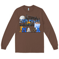 Chestnut somebody's loud mouth volleyball mama Long Sleeve Tee - Zillion Design Studio