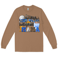 Toasted Coconut somebody's loud mouth volleyball mama Long Sleeve Tee - Zillion Design Studio