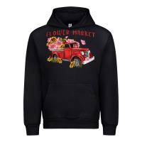 Black flower market Urban Hoodie - MaliasSmallBusiness