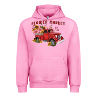 Fuchsia Pink flower market Urban Hoodie - MaliasSmallBusiness