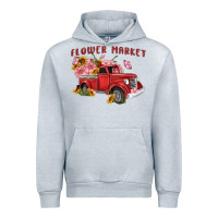 Heather Grey flower market Urban Hoodie - MaliasSmallBusiness