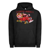 Pigment Black flower market Urban Hoodie - MaliasSmallBusiness