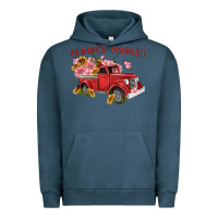 Pigment Midnight Navy flower market Urban Hoodie - MaliasSmallBusiness