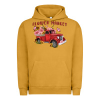 Pigment Peanut Butter flower market Urban Hoodie - MaliasSmallBusiness