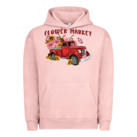 Pigment Salmon flower market Urban Hoodie - MaliasSmallBusiness