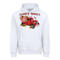 White flower market Urban Hoodie - MaliasSmallBusiness