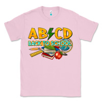 Bubblegum Pink abcd back to school Classic Tee - texasbilliewilder