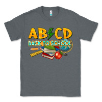 Charcoal Heather abcd back to school Classic Tee - texasbilliewilder