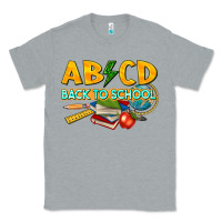 Heather Grey abcd back to school Classic Tee - texasbilliewilder