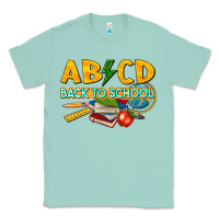 Seafoam abcd back to school Classic Tee - texasbilliewilder
