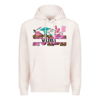 Pale Pink nurse custom name Premium Hoodie - AdoDesignShop