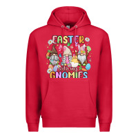 Cardinal easter  with my gnomies Premium Hoodie - MaliasSmallBusiness