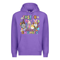 Purple easter  with my gnomies Premium Hoodie - MaliasSmallBusiness