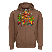 Chestnut feliz navidad Zipper Hoodie - Zillion Design Studio