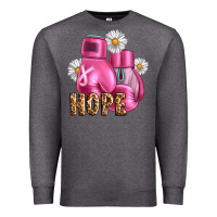 Charcoal Heather Breast Cancer Boxing Gloves Premium Sweatshirt - Artiststas