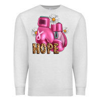 Oatmeal Heather Breast Cancer Boxing Gloves Premium Sweatshirt - Artiststas
