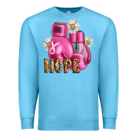 Ocean Blue Breast Cancer Boxing Gloves Premium Sweatshirt - Artiststas