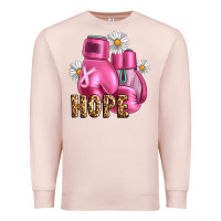 Pale Pink Breast Cancer Boxing Gloves Premium Sweatshirt - Artiststas