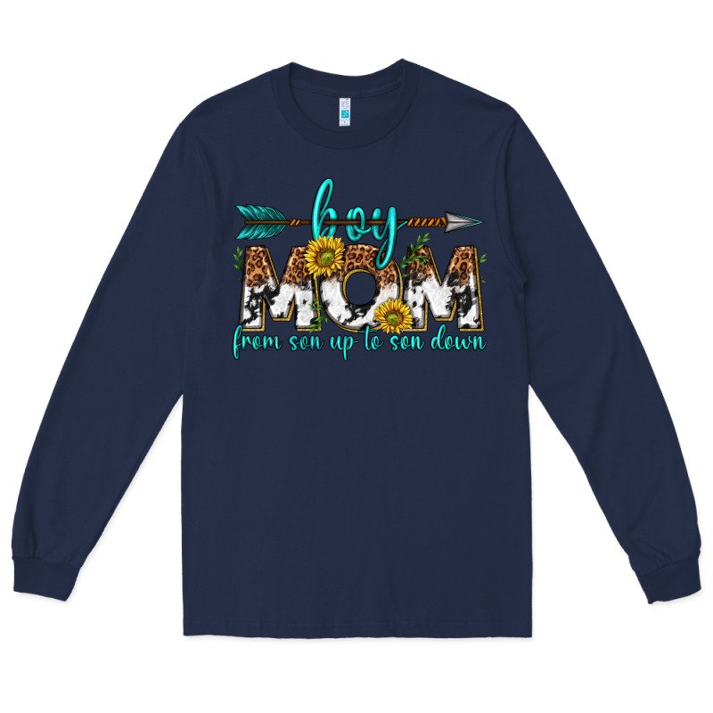Boy Mom From Son Up To Son Down  Western Long Sleeve Tee by texasbilliewilder | Teevron