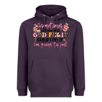 Plum sometimes i just have to let god fix it Heavyweight Hoodie - JahusDesignShop