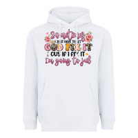 White sometimes i just have to let god fix it Heavyweight Hoodie - JahusDesignShop