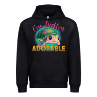 Black i'm turtley adorable Urban Hoodie - NancyCooperArtShop